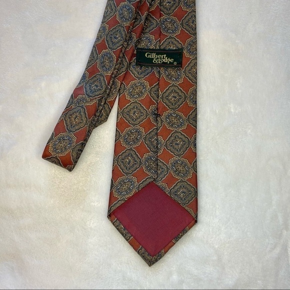 Gilbert & Lodge Italian Silk Medallion Tie - Picture 4 of 7